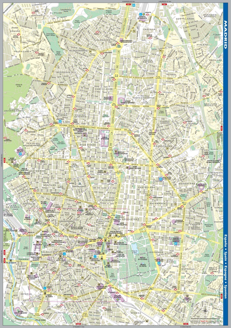 Madrid street map
