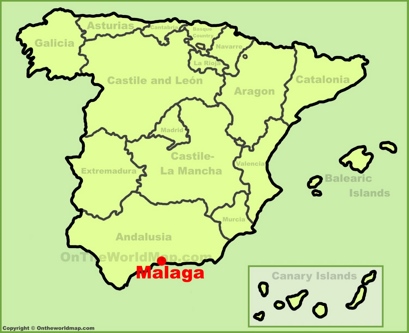 Málaga Localización Mapa