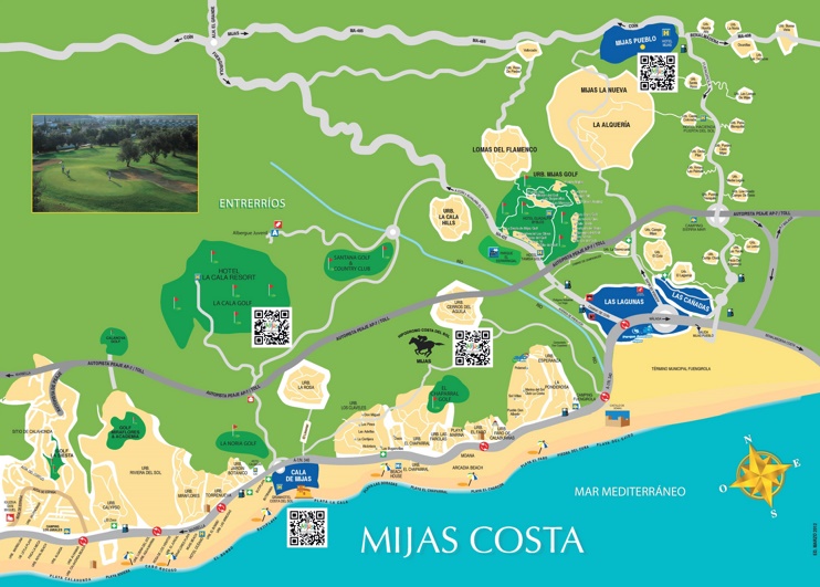 Mijas Costa map