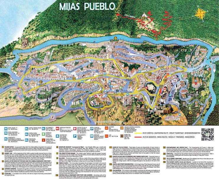 Mijas Pueblo map