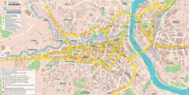 Large Detailed Tourist Map of Ourense