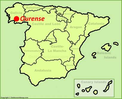 Orense Localizacion Mapa