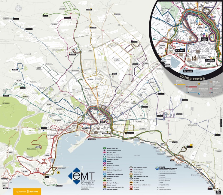 Palma- Mapa de transporte