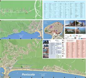 Detailed Tourist Map of Peniscola