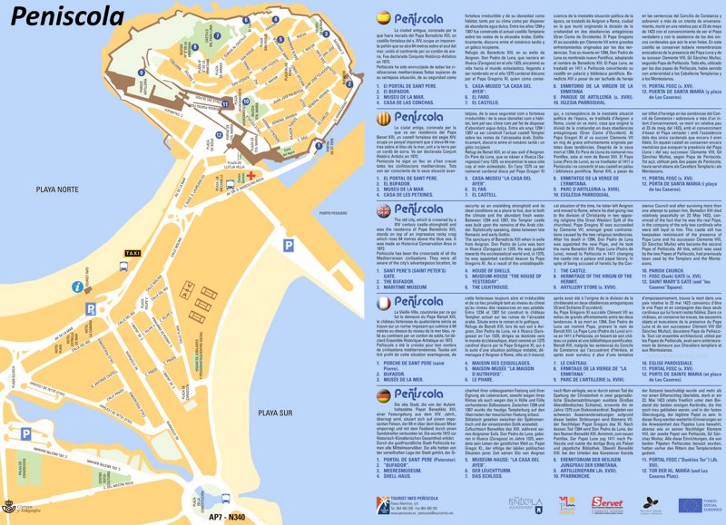 Peniscola Tourist Attractions Map