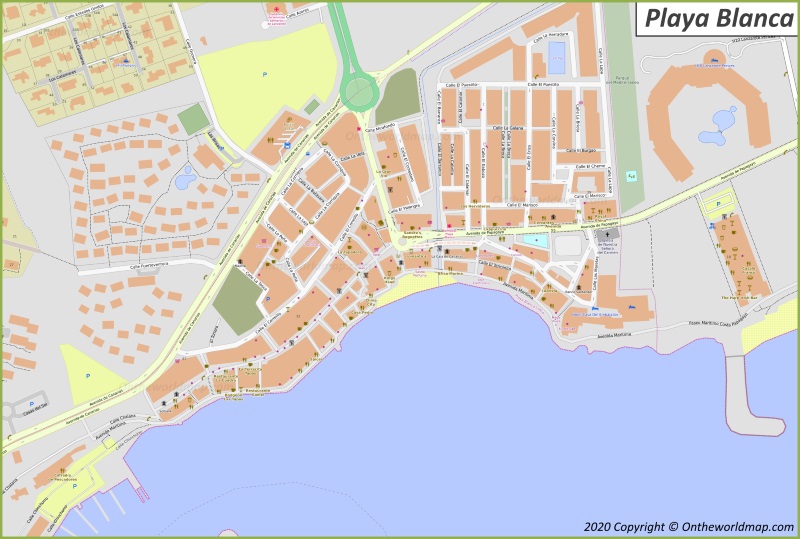Map of Playa Blanca