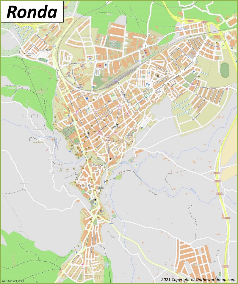 Ronda Map Spain Detailed Maps Of Ronda