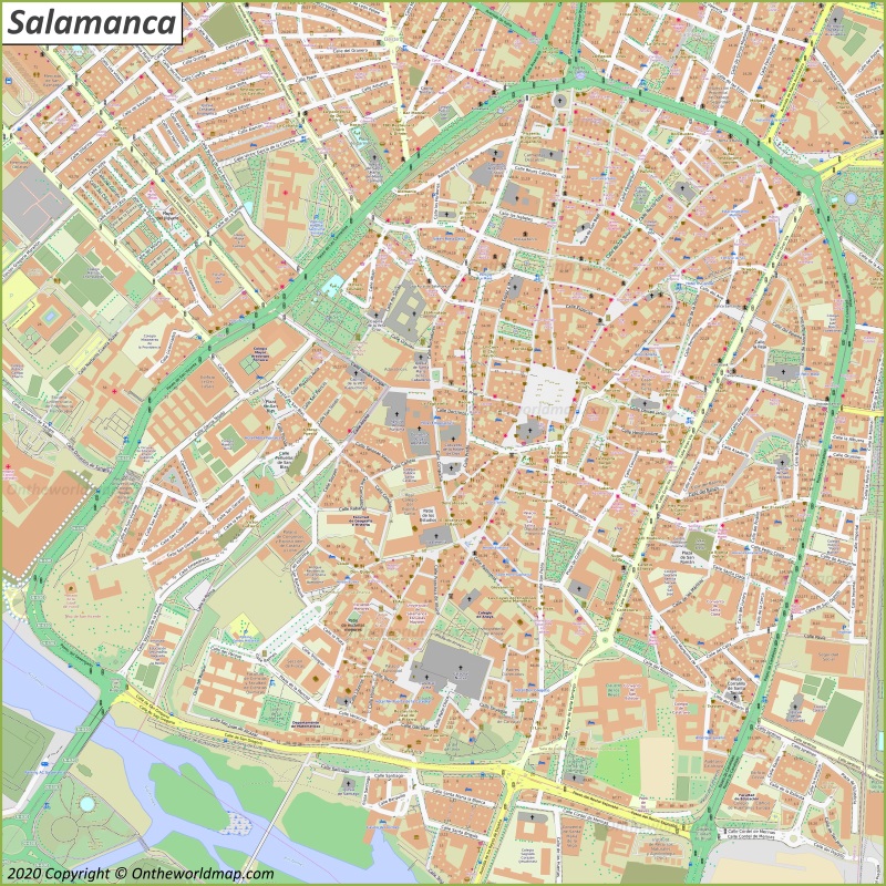 Salamanca Map Spain Maps Of Salamanca Salamanca Map Spain Maps Of Salamanca