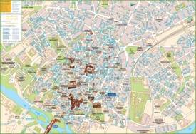 Salamanca tourist map