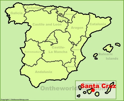 Santa Cruz de Tenerife Localización Mapa