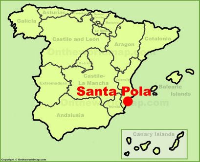 Santa Pola Localización Mapa