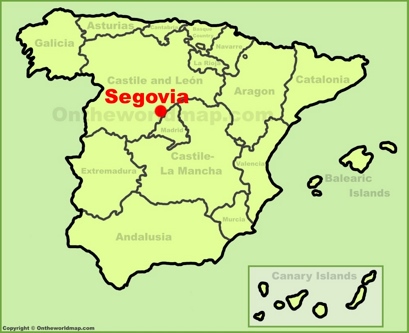 Segovia Localización Mapa