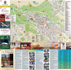Segovia tourist map