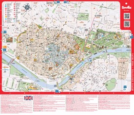 Gran Mapa Turístico detallado de Sevilla