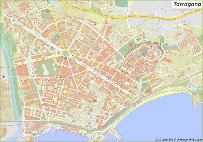 Mapa detallado de Tarragona