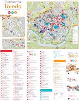 Toledo - Mapa de restaurantes