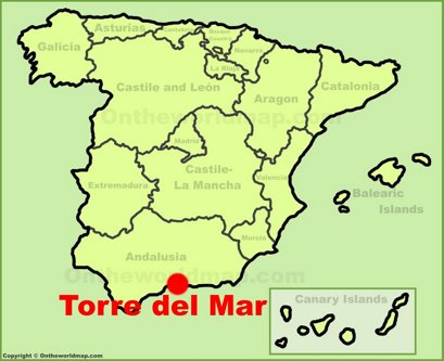 Torre del Mar Localización Mapa
