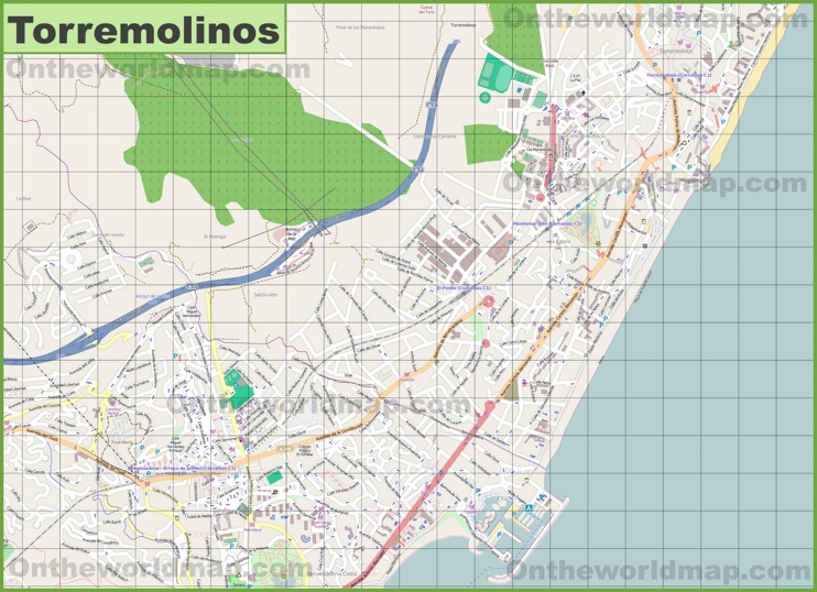 Large Detailed Map Of Torremolinos Max 