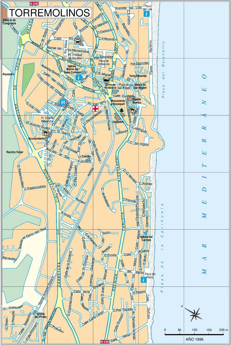 Torremolinos tourist map