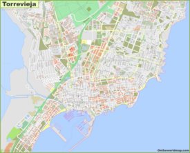 Detailed map of Torrevieja