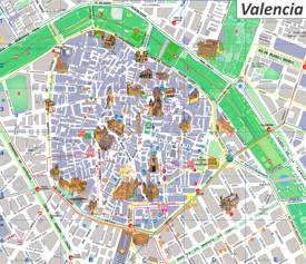 Valencia Tourist Map