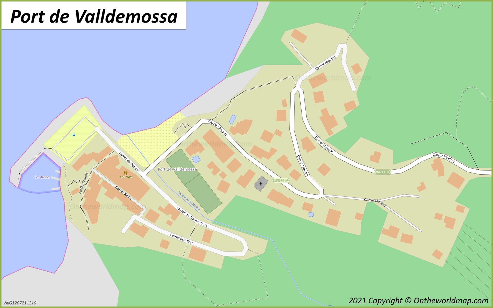 Map of Port de Valldemossa