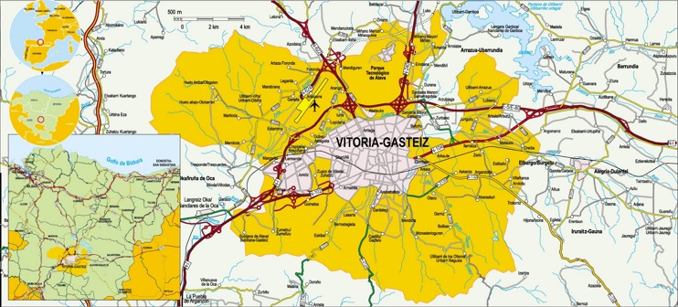Vitoria-Gasteiz area mapa