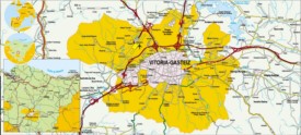 Vitoria-Gasteiz area map
