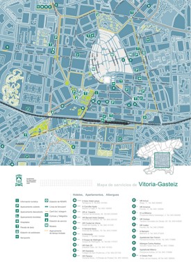 Vitoria-Gasteiz hotel map
