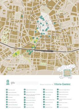 Vitoria-Gasteiz sightseeing map