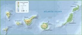 Canarias - Mapa Fisico