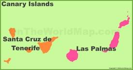 Canary Islands provinces map