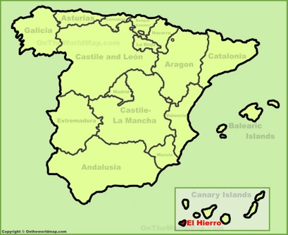 El Hierro Localización Mapa