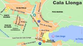 Cala Llonga Tourist Map