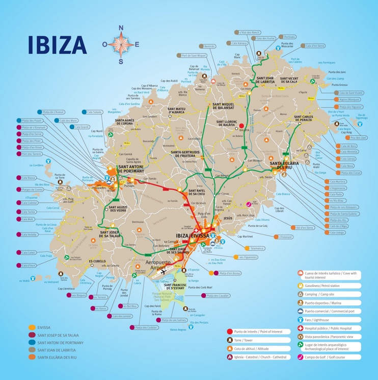 Ibiza Resorts Map Max 