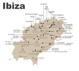 Ibiza - mapa de turismo