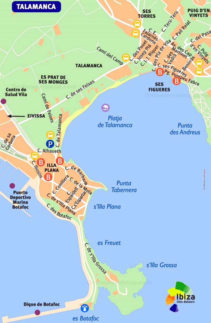 Talamanca Tourist Map
