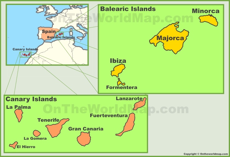 Spanish Islands Mapa