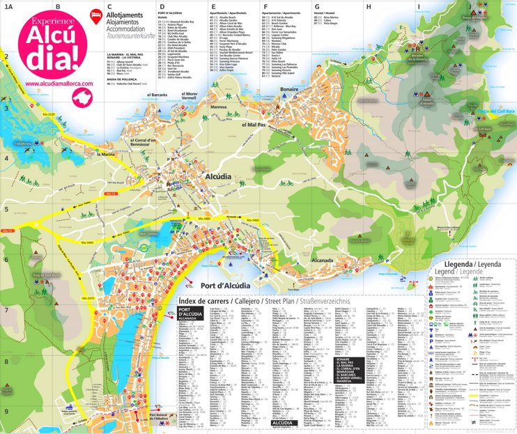 Alcúdia Hotel Map