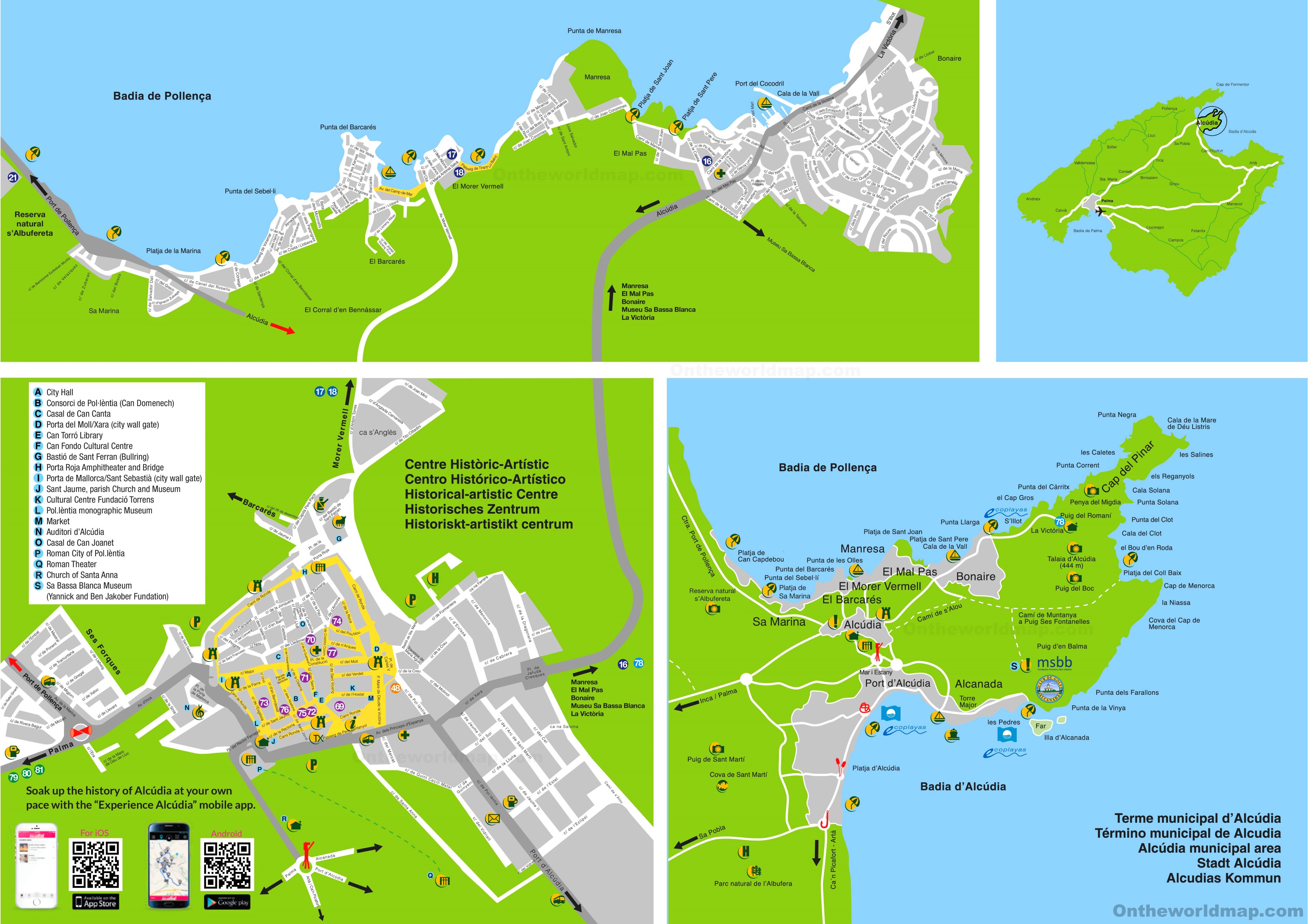 Map Of Alcudia Mallorca In Mallorca RXFRF Map Of Alcudia Mallorca In Mallorca RXFRF