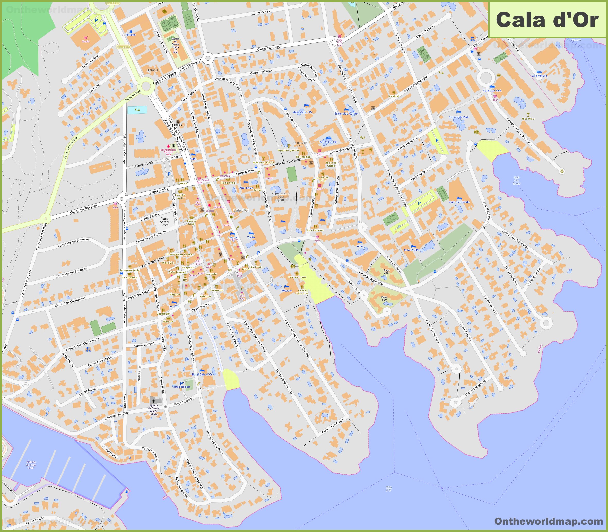Cala De Oro Philippines Map
