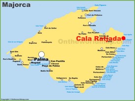 Cala Ratjada location on the Majorca map