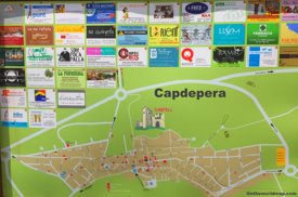 Capdepera Tourist Attractions Map