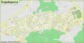 Detailed map of Capdepera