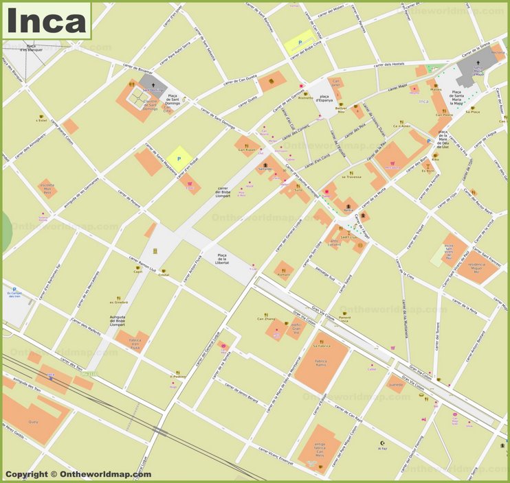 Inca Town Center Map
