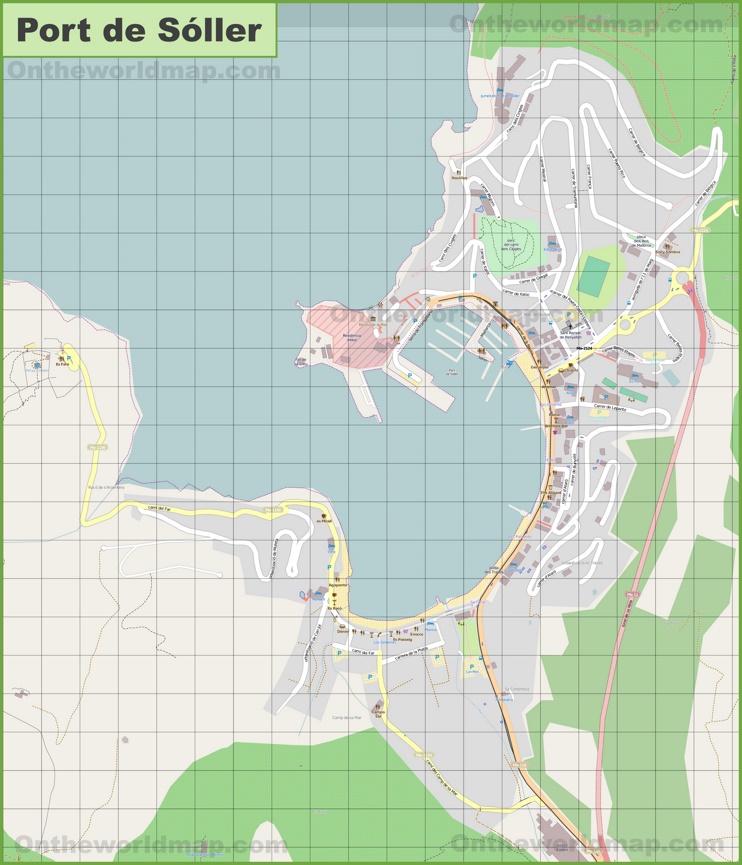 Mapa de Puerto de Sóller