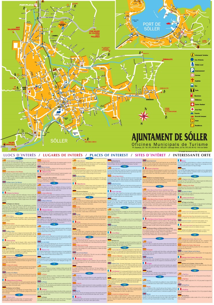 Sóller - Mapa Turistico