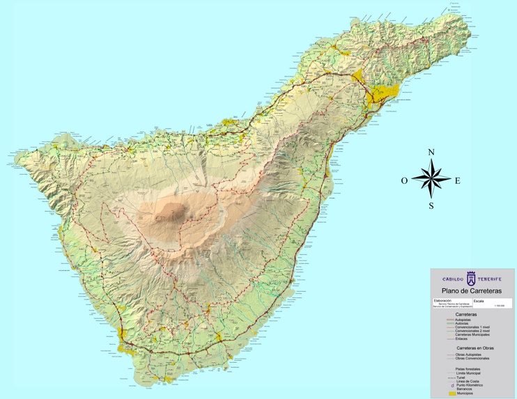 Tenerife road map