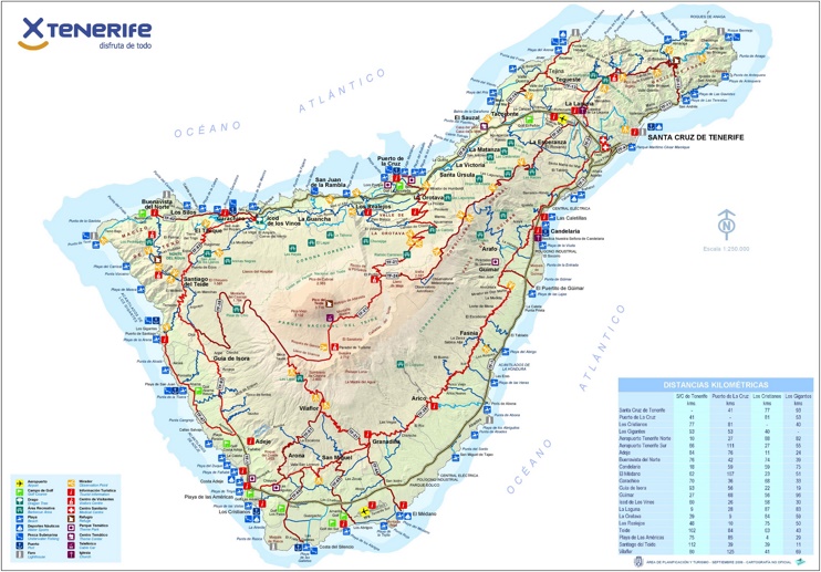 Tenerife Tourist Map Max 
