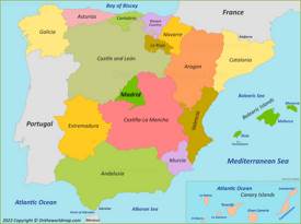 Spain Autonomous Communities Map